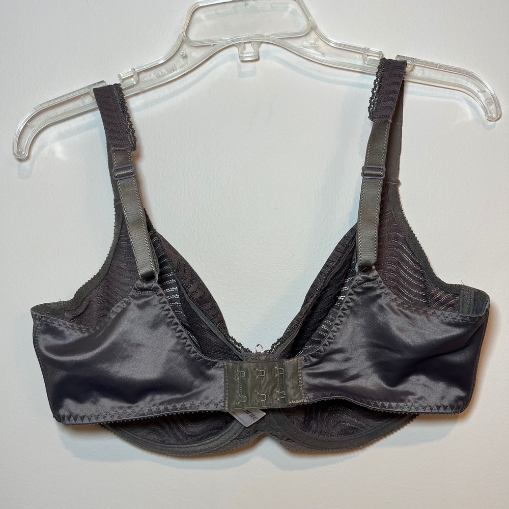 Empreinte Bra Full Cup Kaela Wavy Lace Underwire Brown 38E - Picture 4 of 4